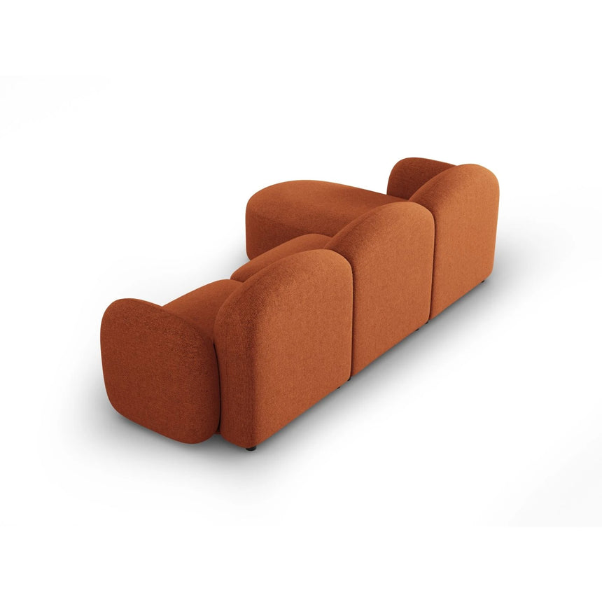 Blair 4-Sitzer Ecksofa Rechts, mit Bezug aus Chenille (Leg6) in Terracotta Melange, 274x167 cm – Bild 5