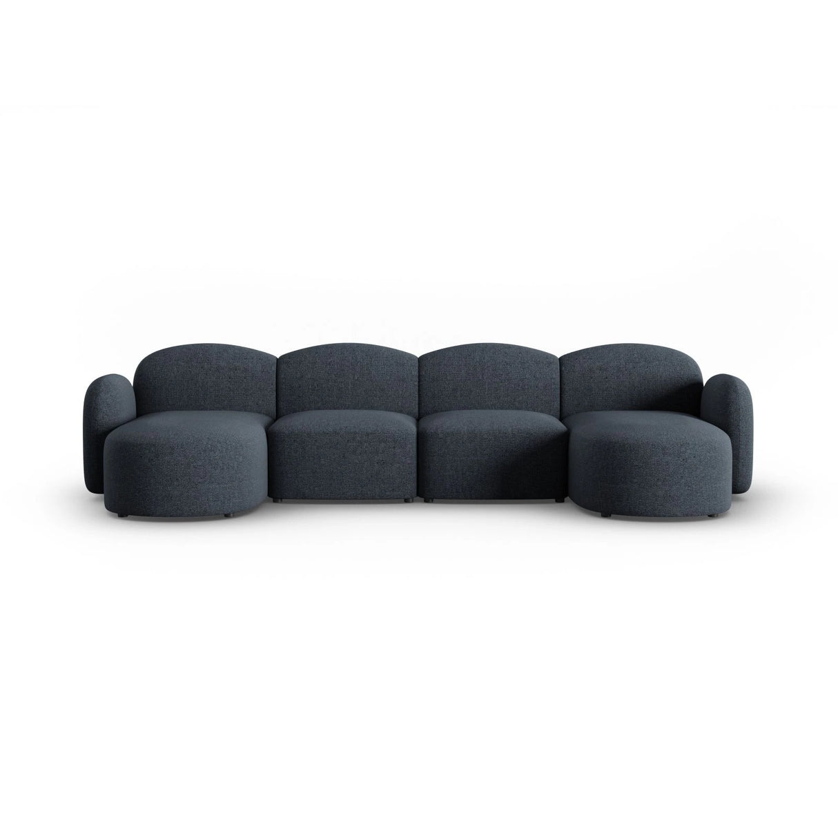 Blair 6-Sitzer Panorama-Sofa mit Bezug aus Chenille (Leg13) in Blue Melange, 354x167 cm – Bild 1