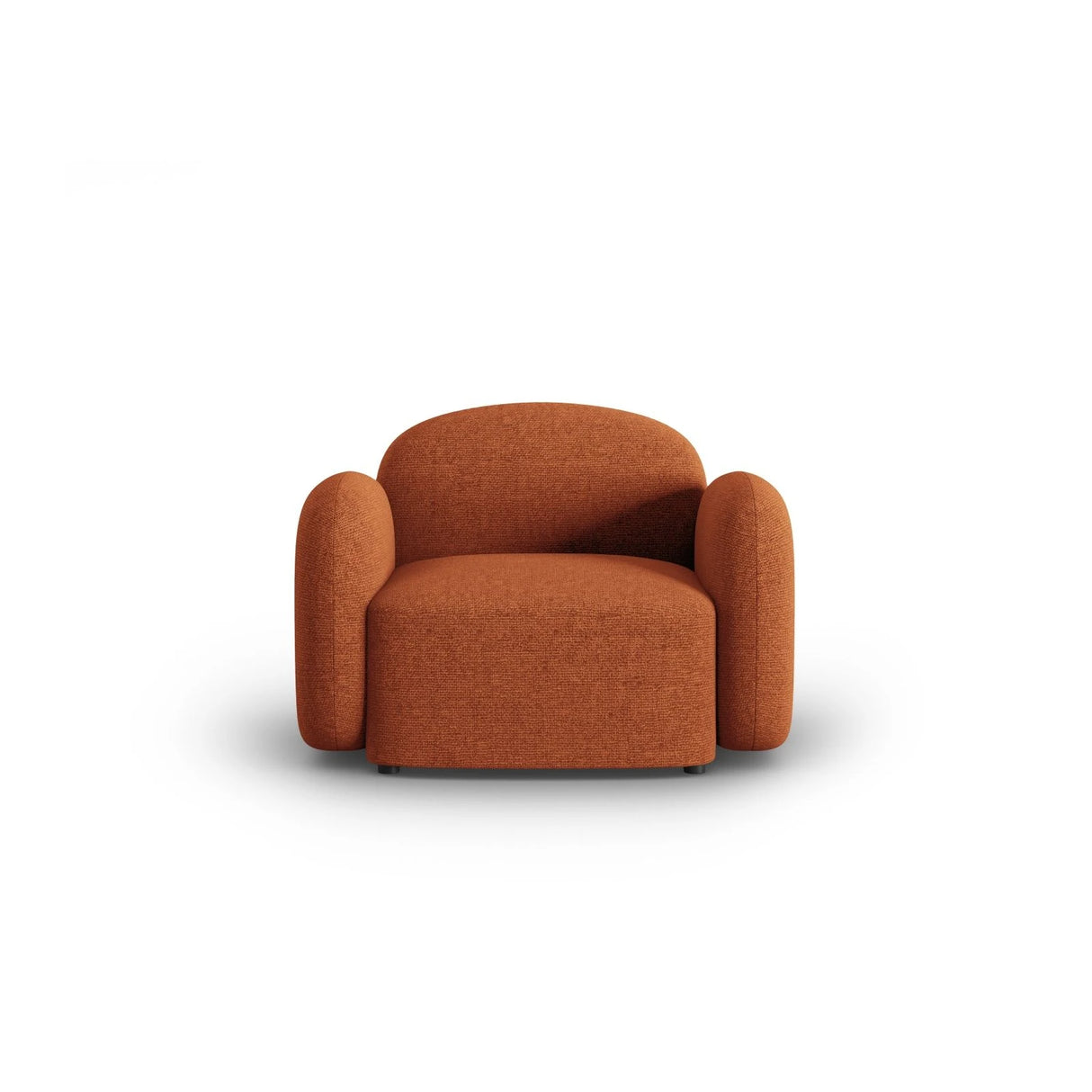Blair Sessel mit Bezug aus Chenille (Leg6) in Terracotta Melange, 119x95 cm – Bild 1
