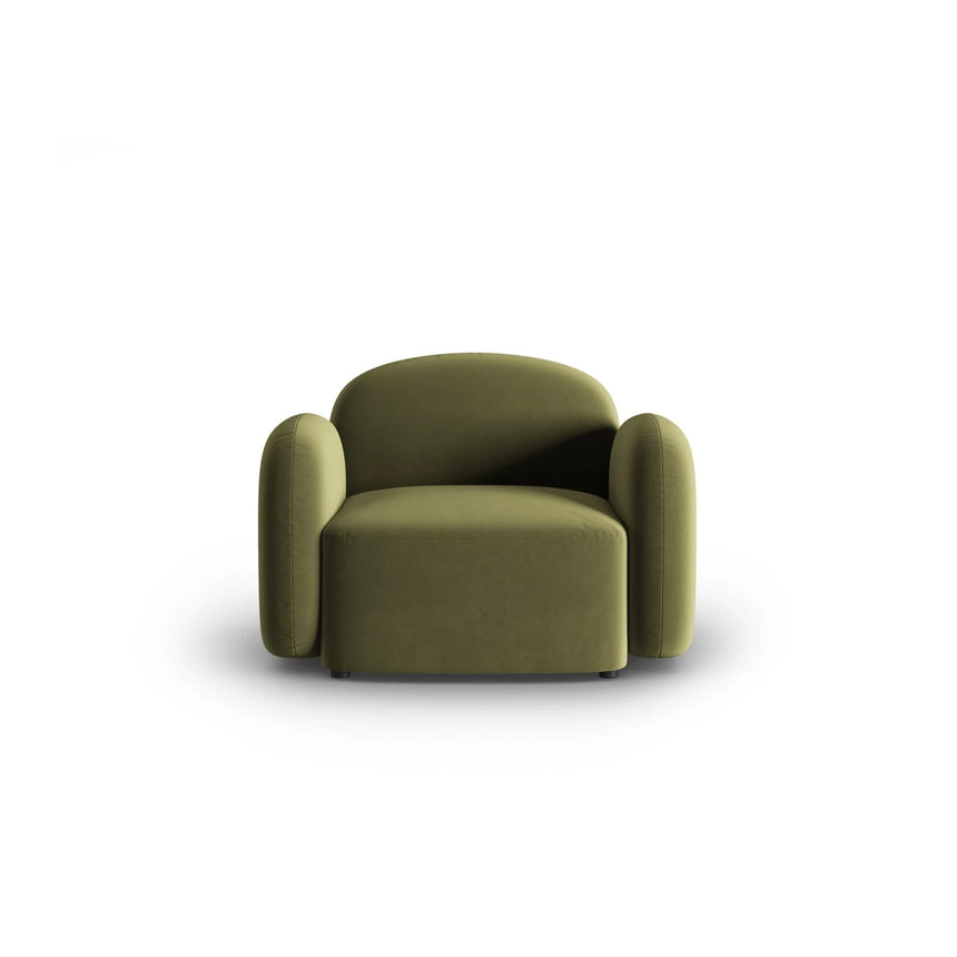 Blair Sessel mit Bezug aus Samt (CasFor) in Light Green, 119x95 cm – Bild 1
