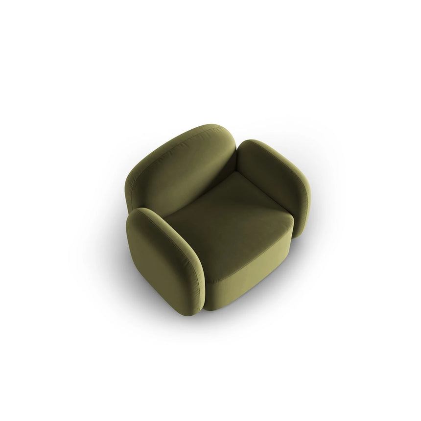 Blair Sessel mit Bezug aus Samt (CasFor) in Light Green, 119x95 cm – Bild 4