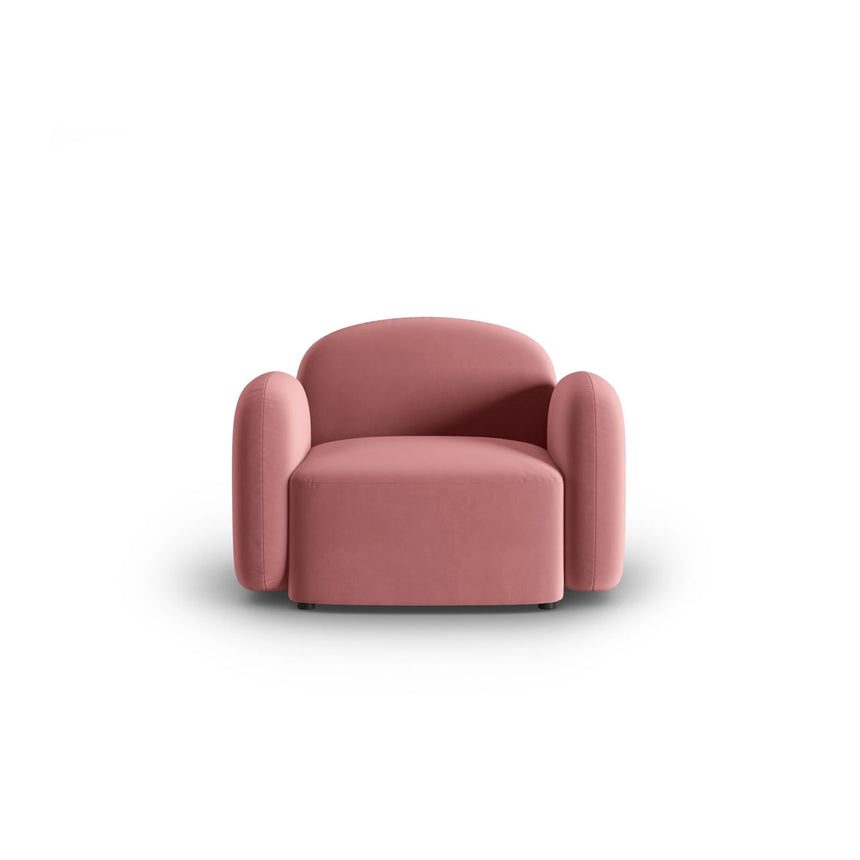 Blair Sessel mit Bezug aus Samt (CasSal) in Salmon, 119x95 cm – Bild 1
