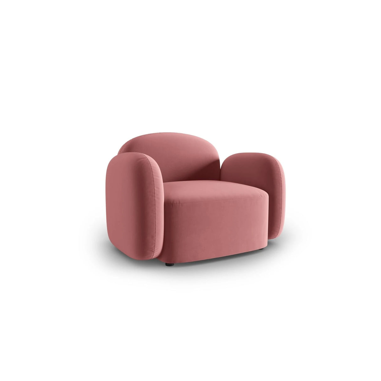 Blair Sessel mit Bezug aus Samt (CasSal) in Salmon, 119x95 cm – Bild 2