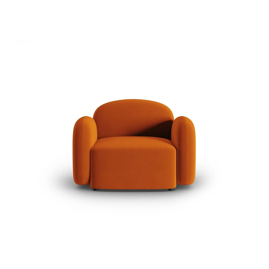 Blair Sessel mit Bezug aus Samt (CasTerr) in Terrakotta, 119x95 cm – Bild 1