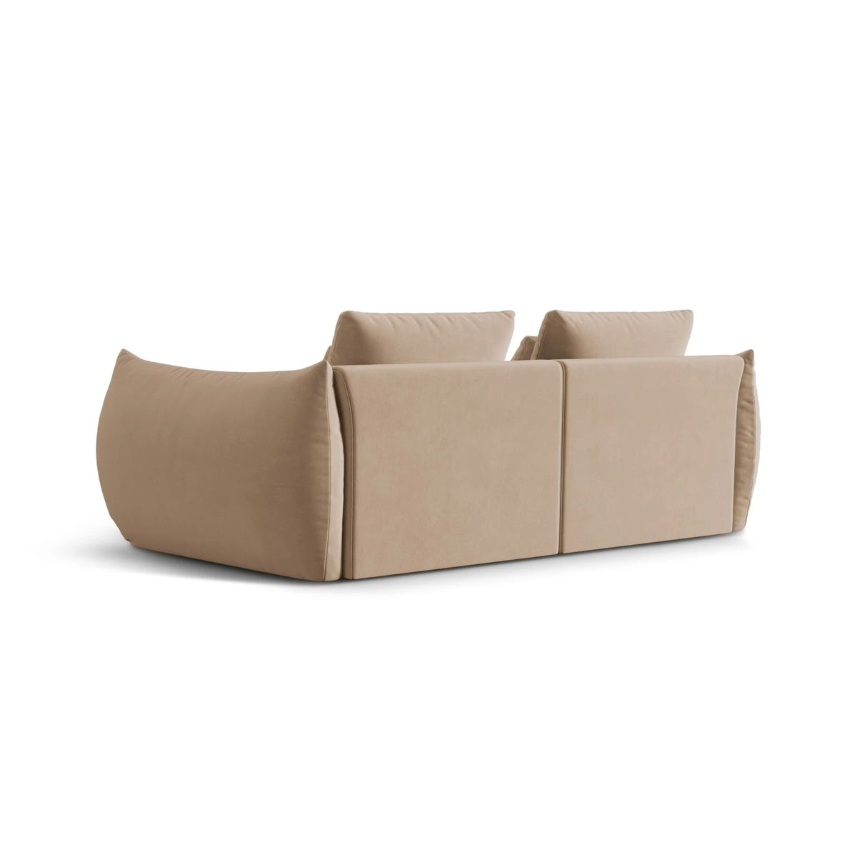 Bloom modulares 3-Sitzer Sofa mit Bezug aus Samt (Casino Lion) in Sand, 232x106 cm – Bild 4