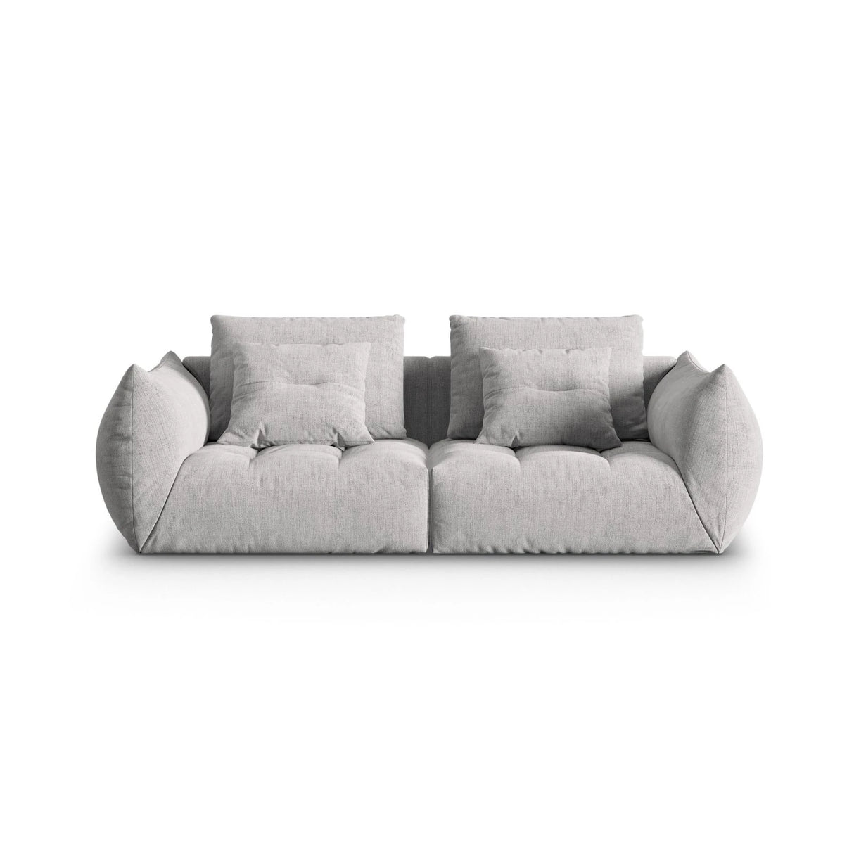 Bloom modulares 3-Sitzer Sofa mit Bezug aus Strukturierter Stoff (City 83) in Silver, 232x106 cm – Bild 1