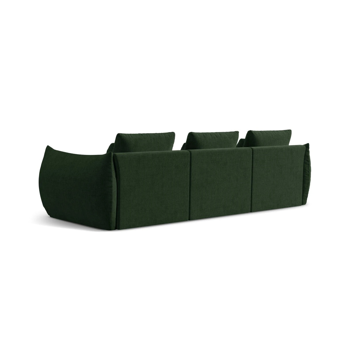 Bloom modulares 4-Sitzer Sofa mit Bezug aus Strukturierter Stoff (City 36) in Moosgrün, 332x106 cm – Bild 4