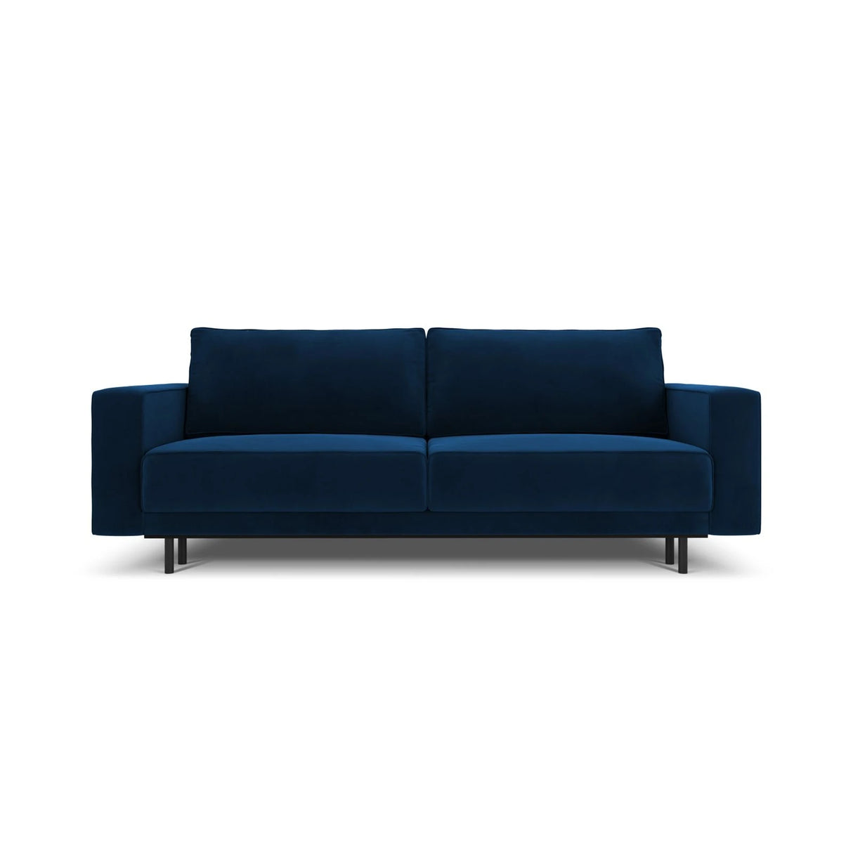 Caro 3-Sitzer Sofa mit Schlaffunktion, in Samt (Blu86) in Königsblau, 236x97 cm – Bild 1