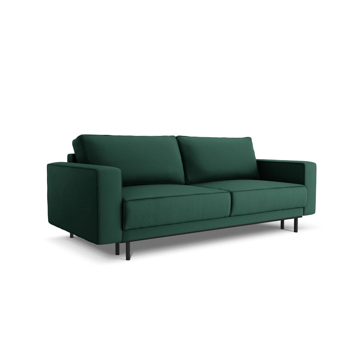 Caro 3-Sitzer Sofa mit Schlaffunktion, in Strukturierter Stoff (Meg359) in Grün, 236x97 cm – Bild 4