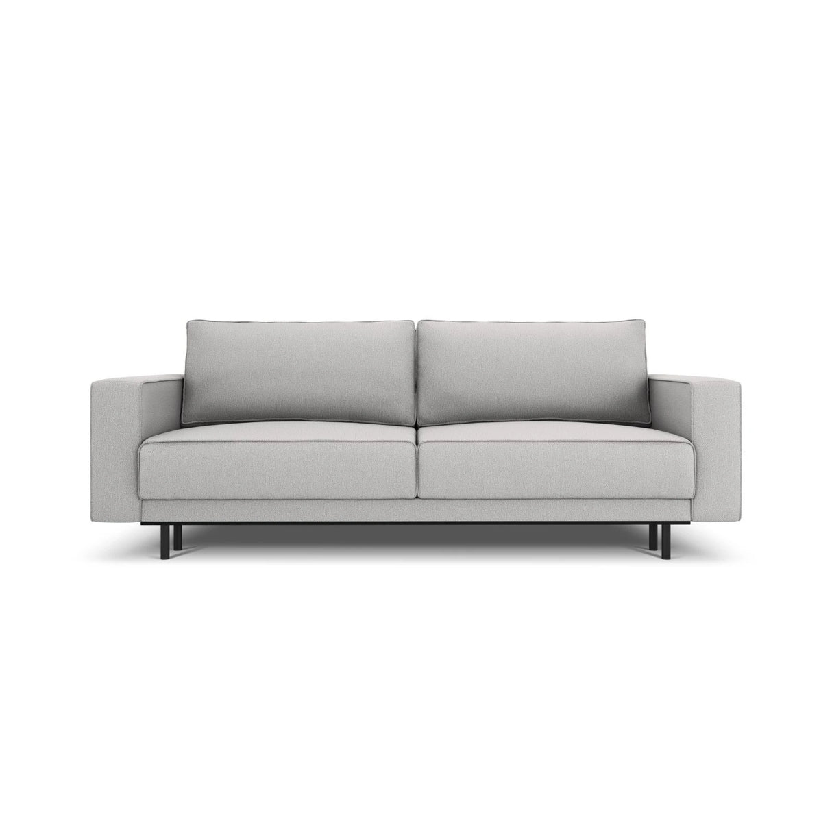 Caro 3-Sitzer Sofa mit Schlaffunktion, in Strukturierter Stoff (Meg363) in Hellgrau, 236x97 cm – Bild 1