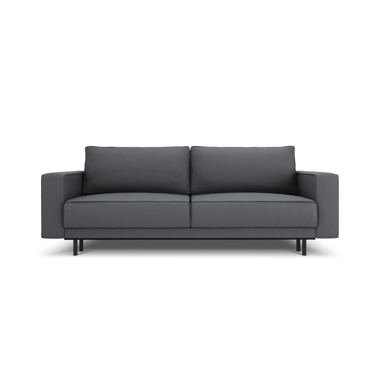 Caro 3-Sitzer Sofa mit Schlaffunktion, in Strukturierter Stoff (Meg367) in Dunkelgrau, 236x97 cm – Bild 1