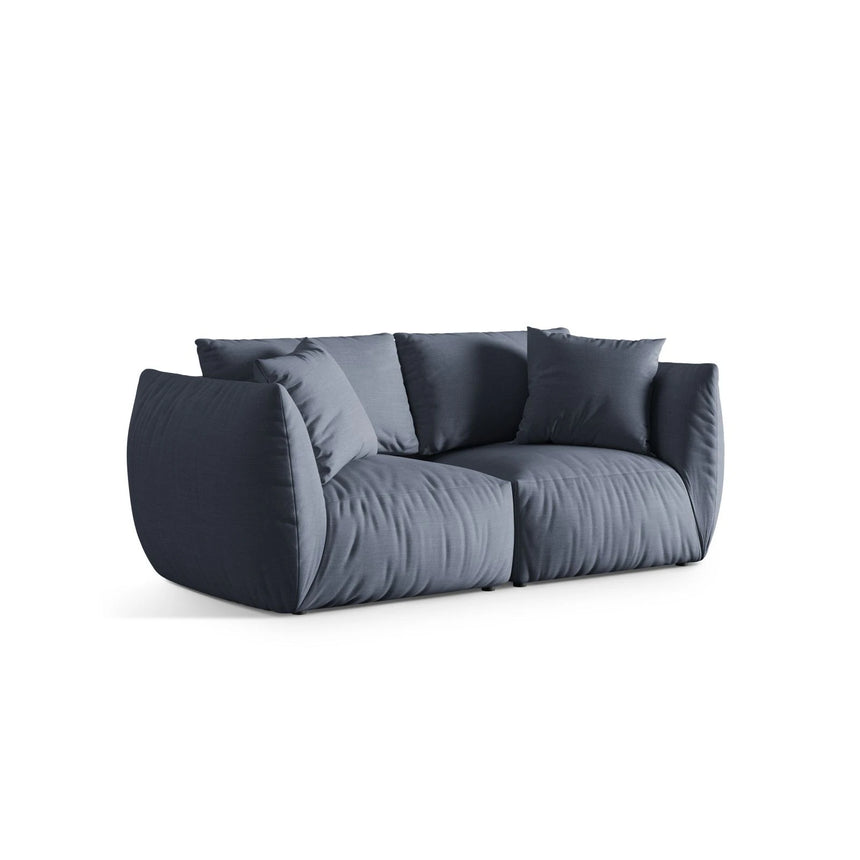 Chris 3-Sitzer Sofa in Leinenoptik aus Strukturierter Stoff (LIN74) in Light Green, 220x100 cm – Bild 4