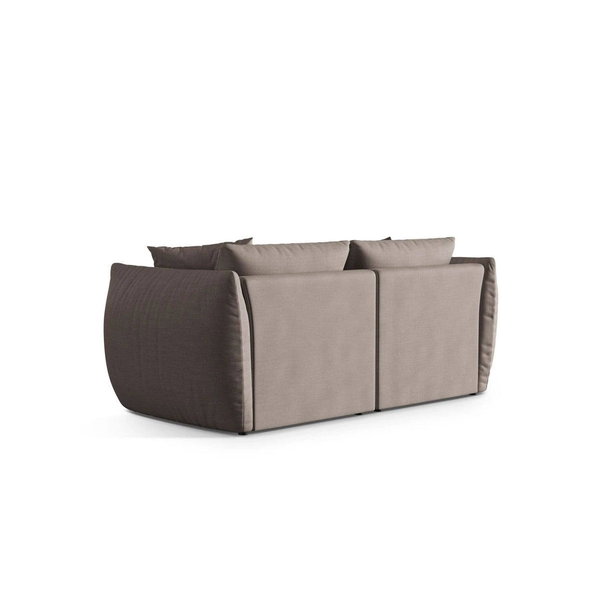 Chris 3-Sitzer Sofa in Leinenoptik aus Strukturierter Stoff (LINS07) in Concrete, 220x100 cm – Bild 5