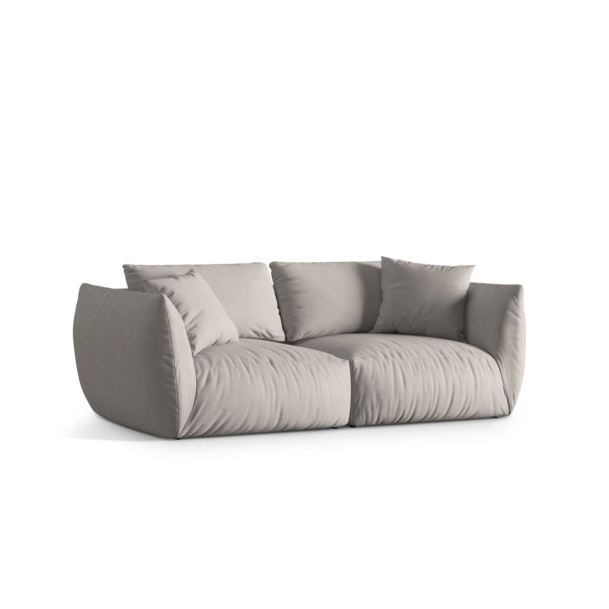 Chris 4-Sitzer Sofa in Leinenoptik aus Strukturierter Stoff (LIN04) in Natural, 260x100 cm – Bild 3