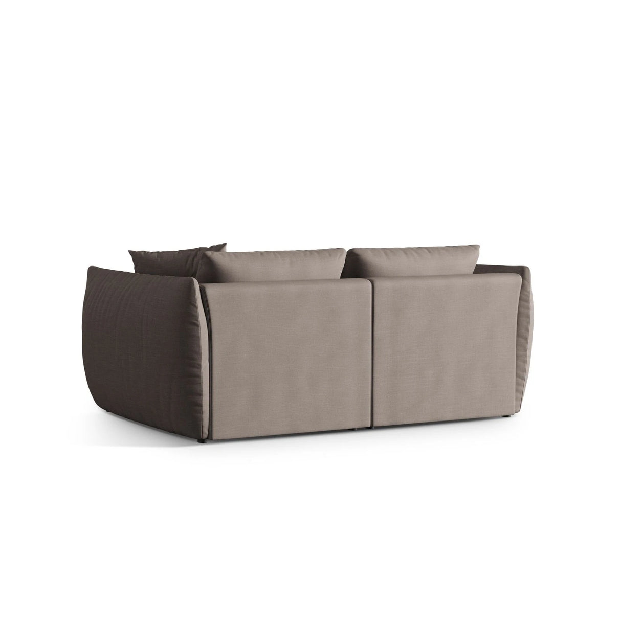 Chris 4-Sitzer Sofa in Leinenoptik aus Strukturierter Stoff (LINS07) in Concrete, 260x100 cm – Bild 4
