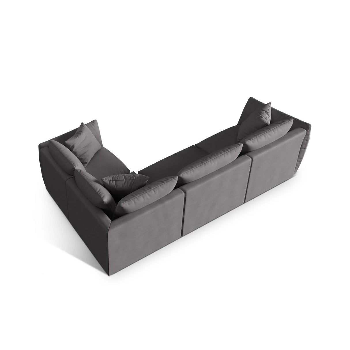 Chris 5-Sitzer Ecksofa Rechts, in Leinenoptik aus Strukturierter Stoff (LIN32) in Sand, 295x210 cm – Bild 5
