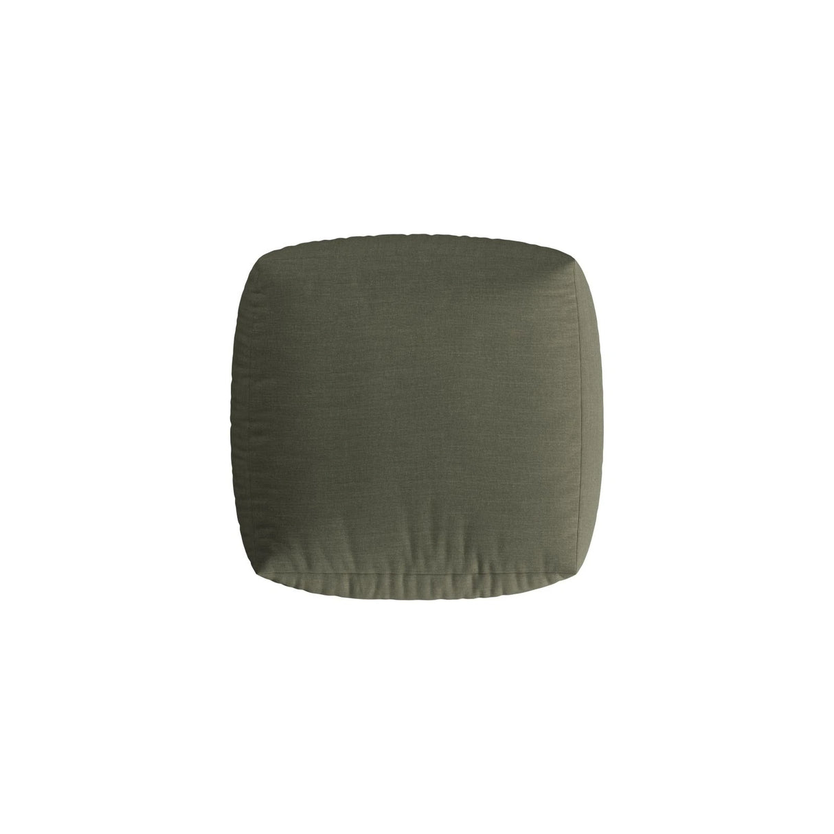 Chris Pouf in Leinenoptik aus Strukturierter Stoff (LIN81) in Muted Blue, 100x100 cm – Bild 4