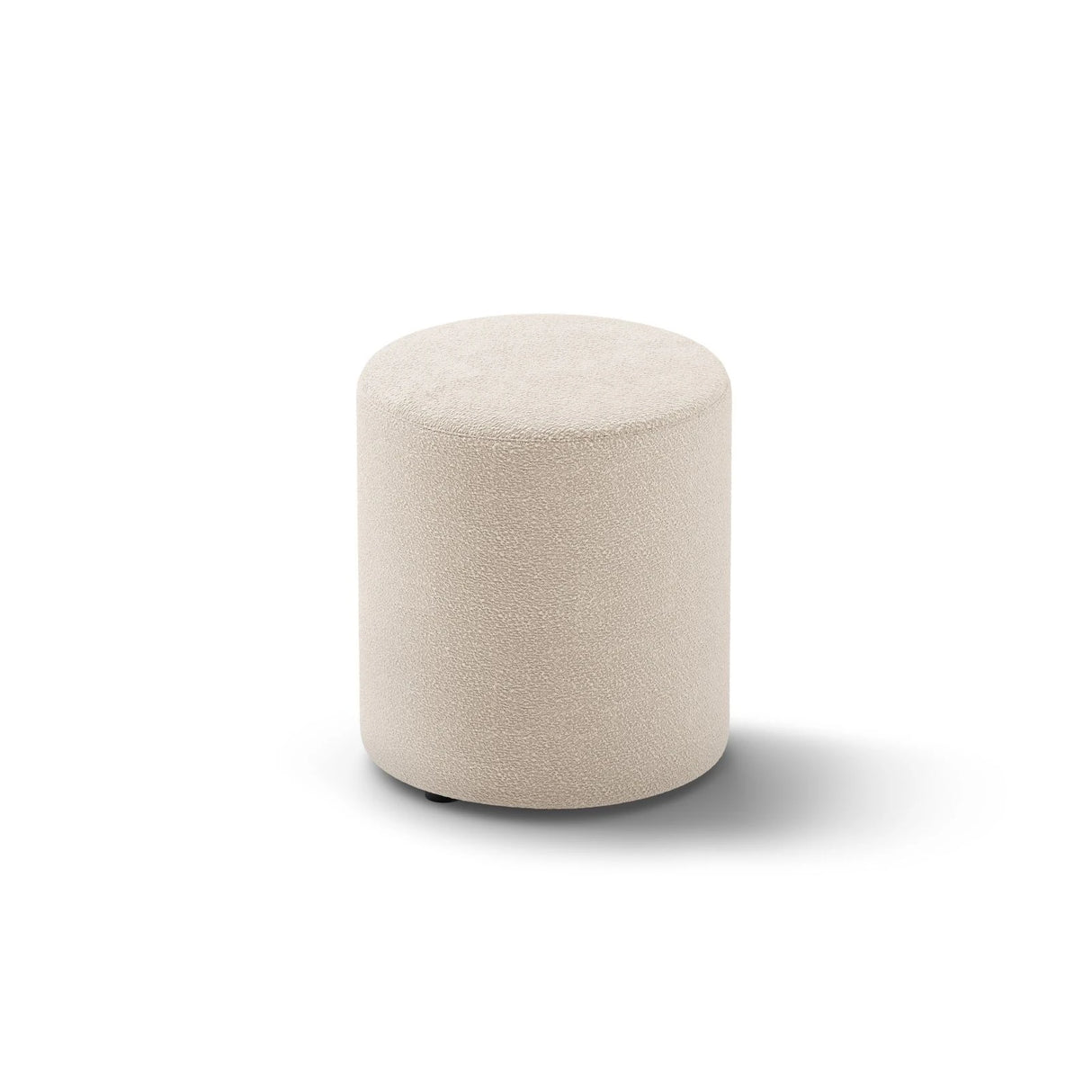 Dia Pouf aus Boucle (Baloo 2074) in Beige, 40x40 cm – Bild 2
