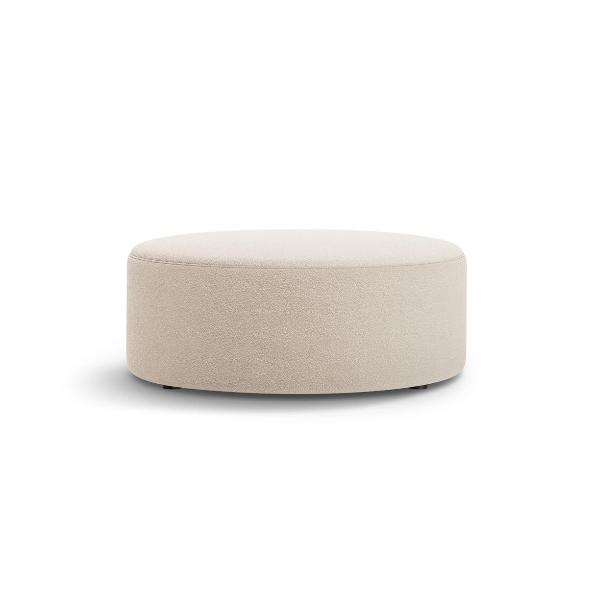 Dia Pouf aus Boucle (Baloo 2074) in Beige, 90x90 cm – Bild 1