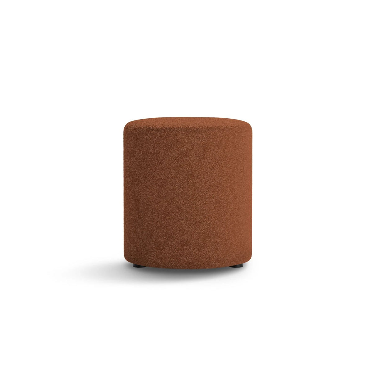 Dia Pouf aus Boucle (Baloo 2078) in Terrakotta, 40x40 cm – Bild 1