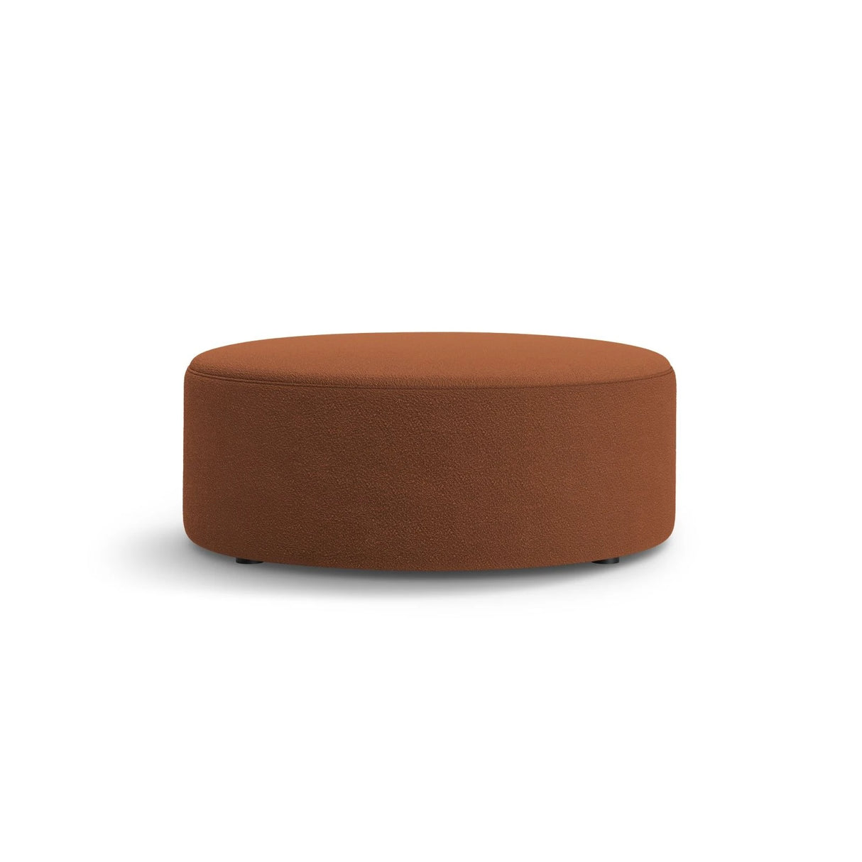 Dia Pouf aus Boucle (Baloo 2078) in Terrakotta, 90x90 cm – Bild 1