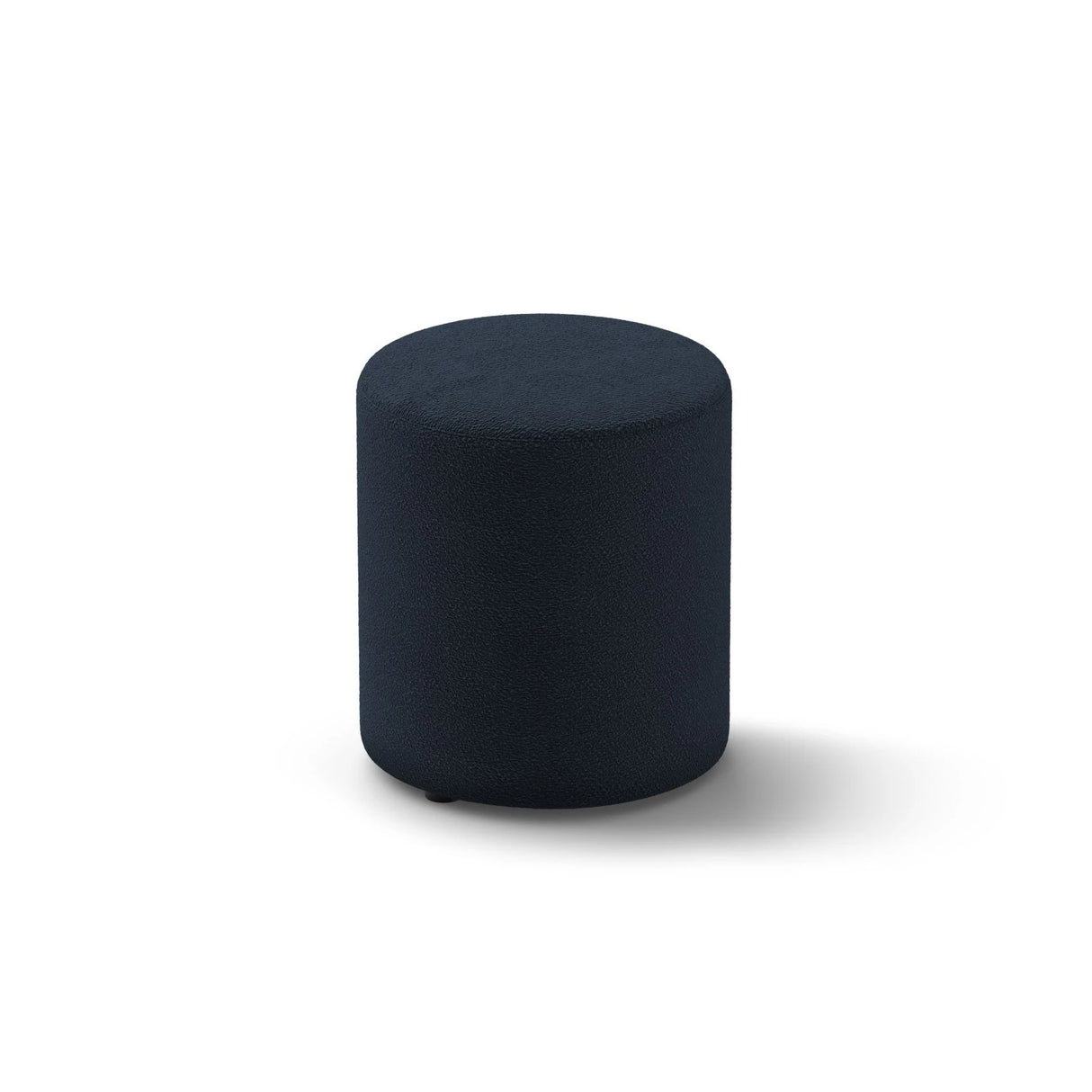 Dia Pouf aus Boucle (Baloo 2088) in Dunkelblau, 40x40 cm – Bild 2