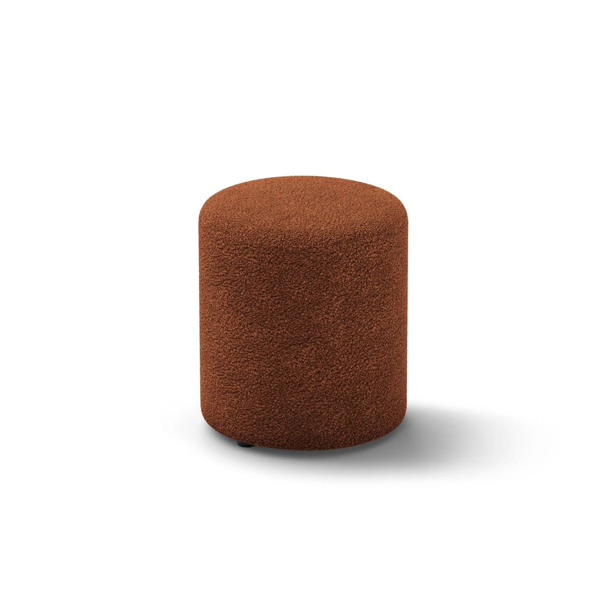 Dia Pouf aus Boucle (Rolf 10) in Brick, 40x40 cm – Bild 2