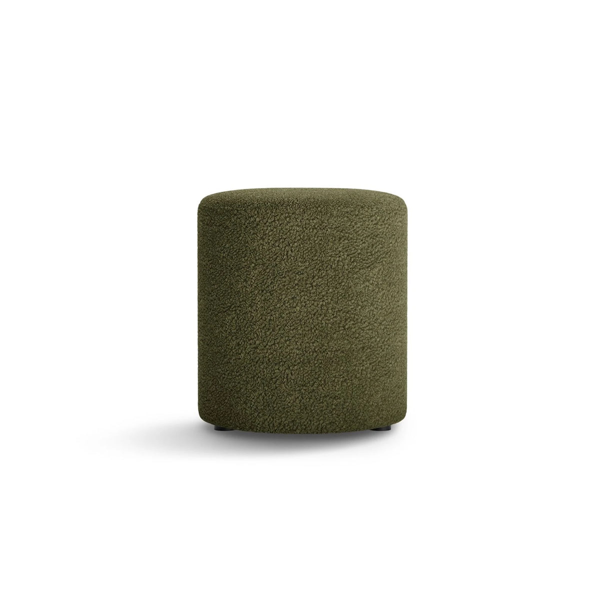 Dia Pouf aus Boucle (Rolf 14) in Grün, 40x40 cm – Bild 1