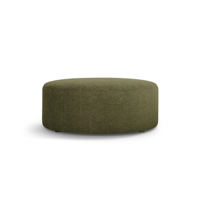 Dia Pouf aus Boucle (Rolf 14) in Grün, 90x90 cm – Bild 1
