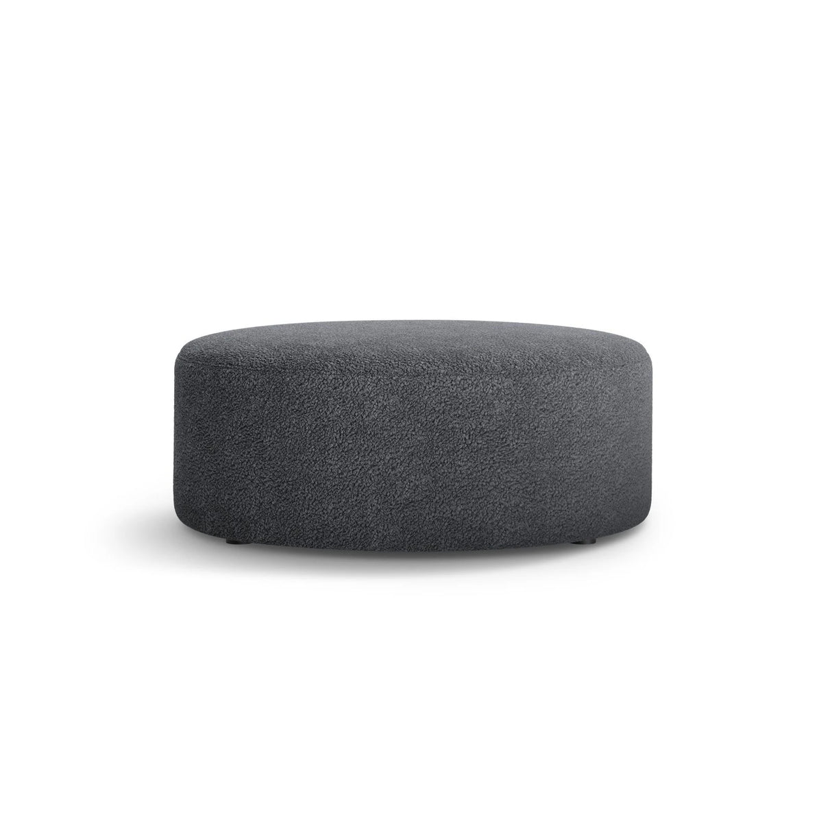 Dia Pouf aus Boucle (Rolf 7) in Dunkelgrau, 90x90 cm – Bild 1