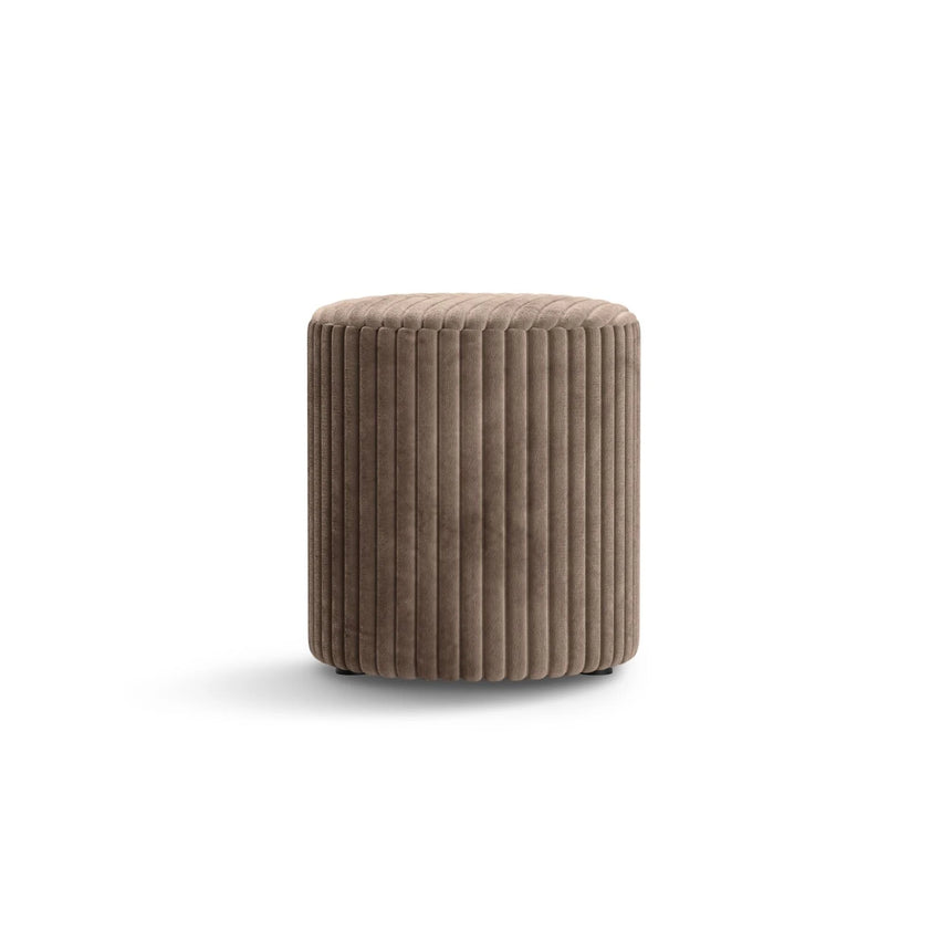 Dia Pouf aus Cord (Tilia 17) in Acorn, 40x40 cm – Bild 1