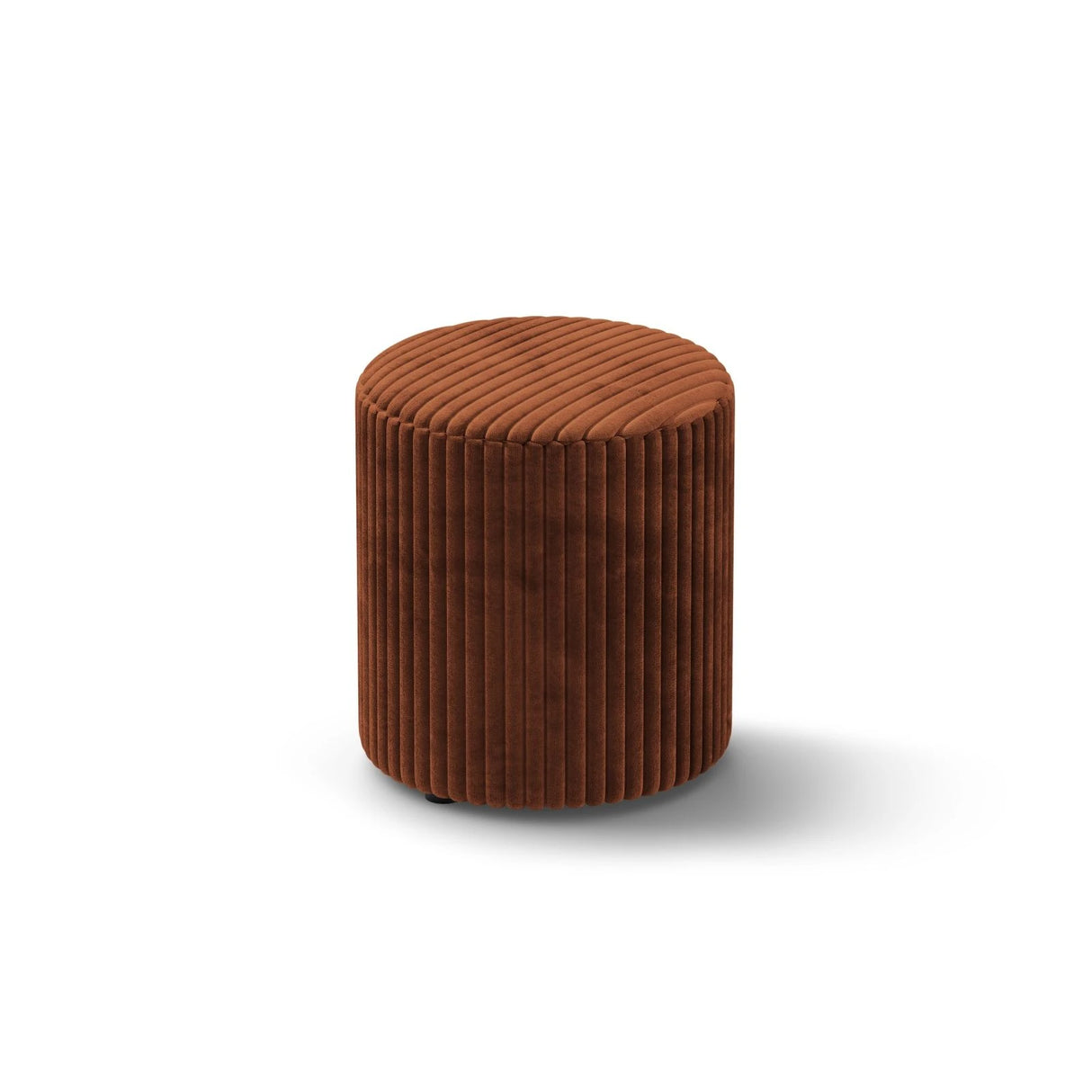 Dia Pouf aus Cord (Tilia 52) in Brick, 40x40 cm – Bild 2