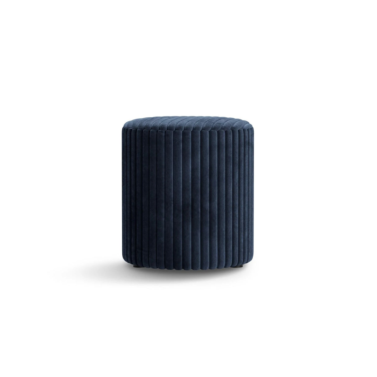 Dia Pouf aus Cord (Tilia 77) in Marineblau, 40x40 cm – Bild 1