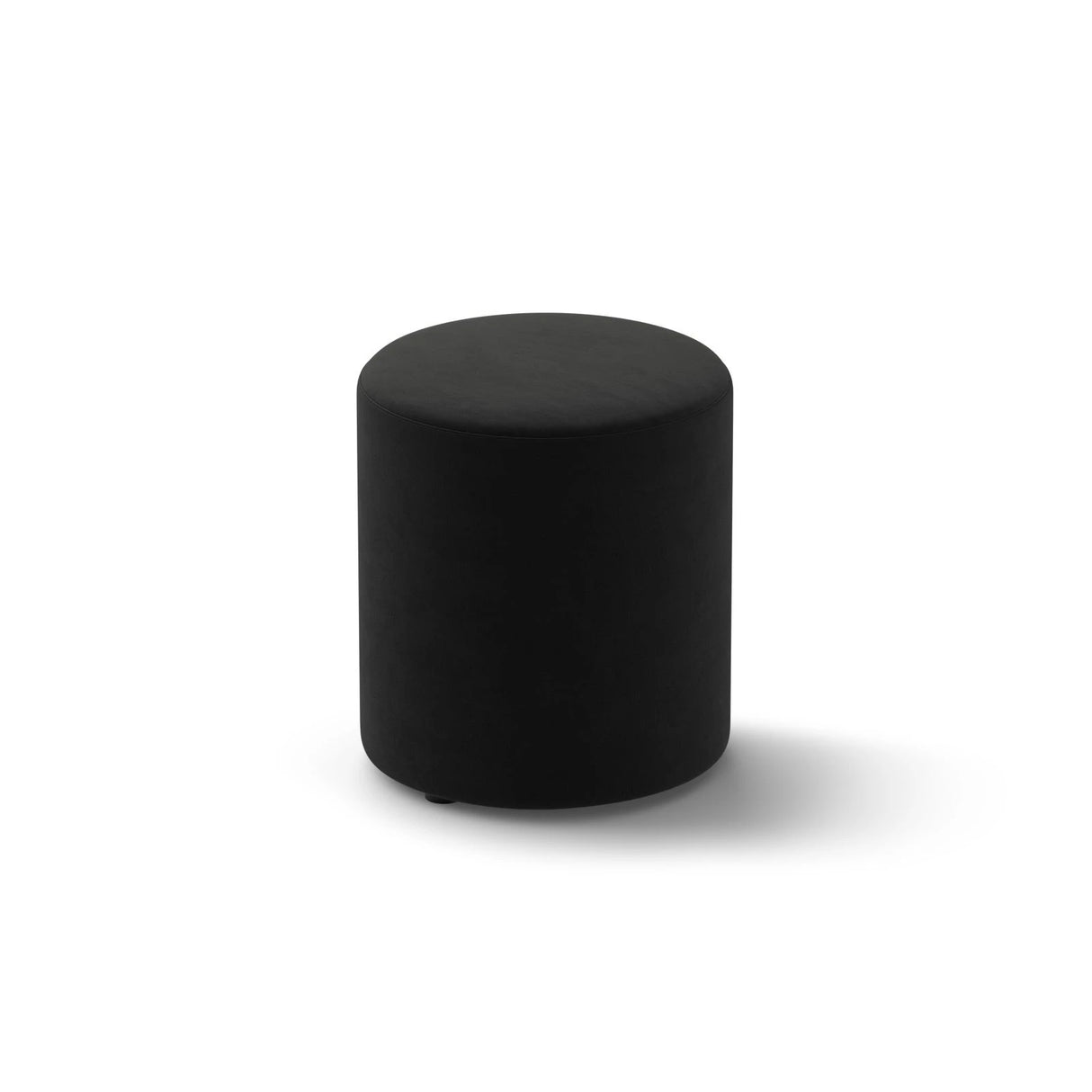 Dia Pouf aus Samt (Salvador 19) in Schwarz, 40x40 cm – Bild 2