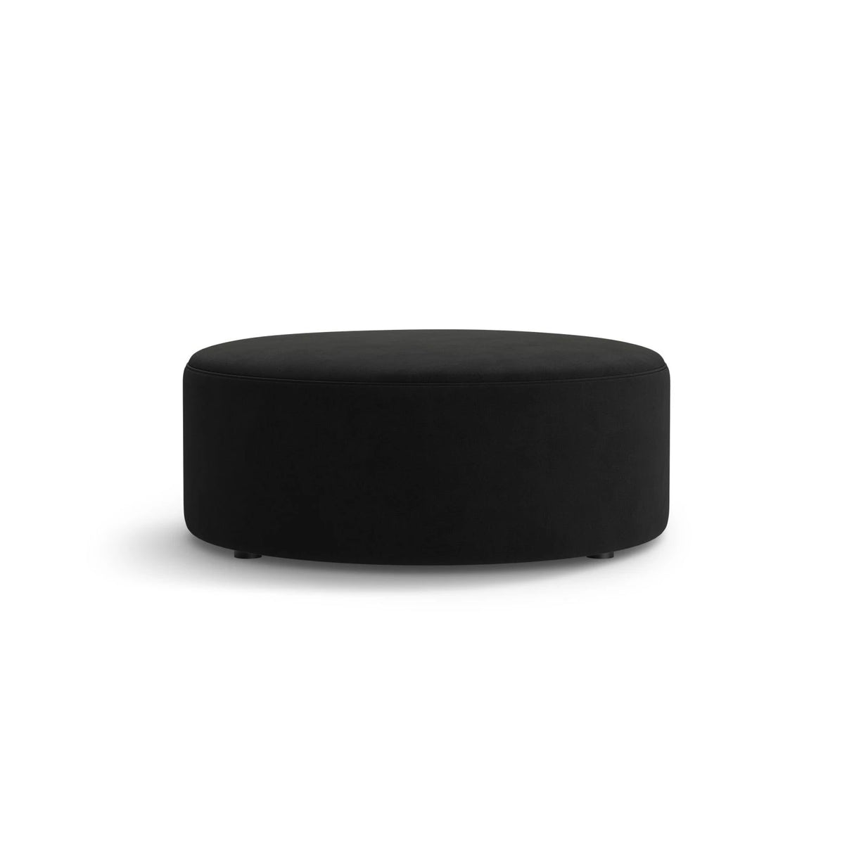 Dia Pouf aus Samt (Salvador 19) in Schwarz, 90x90 cm – Bild 1
