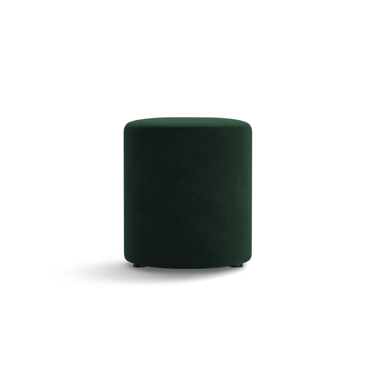 Dia Pouf aus Samt (Salvador 7) in Flaschengrün, 40x40 cm – Bild 1