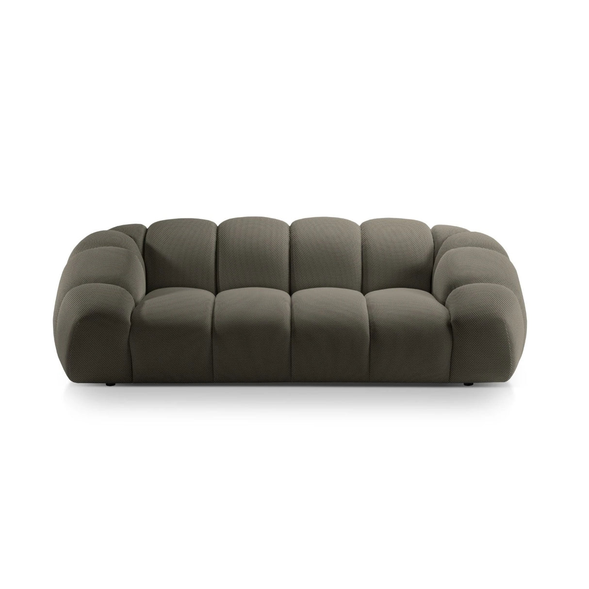 Diana 3-Sitzer Sofa mit Bezug aus 3D (Son12) in Steel, 254x114 cm – Bild 1