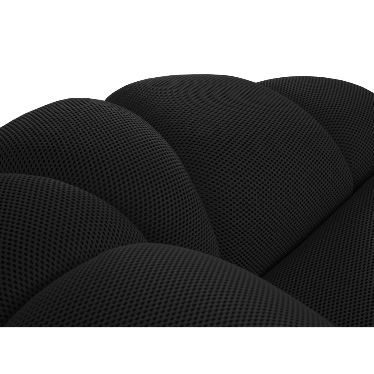 Diana 3-Sitzer Sofa mit Bezug aus 3D (Son19) in Schwarz, 254x114 cm – Bild 7