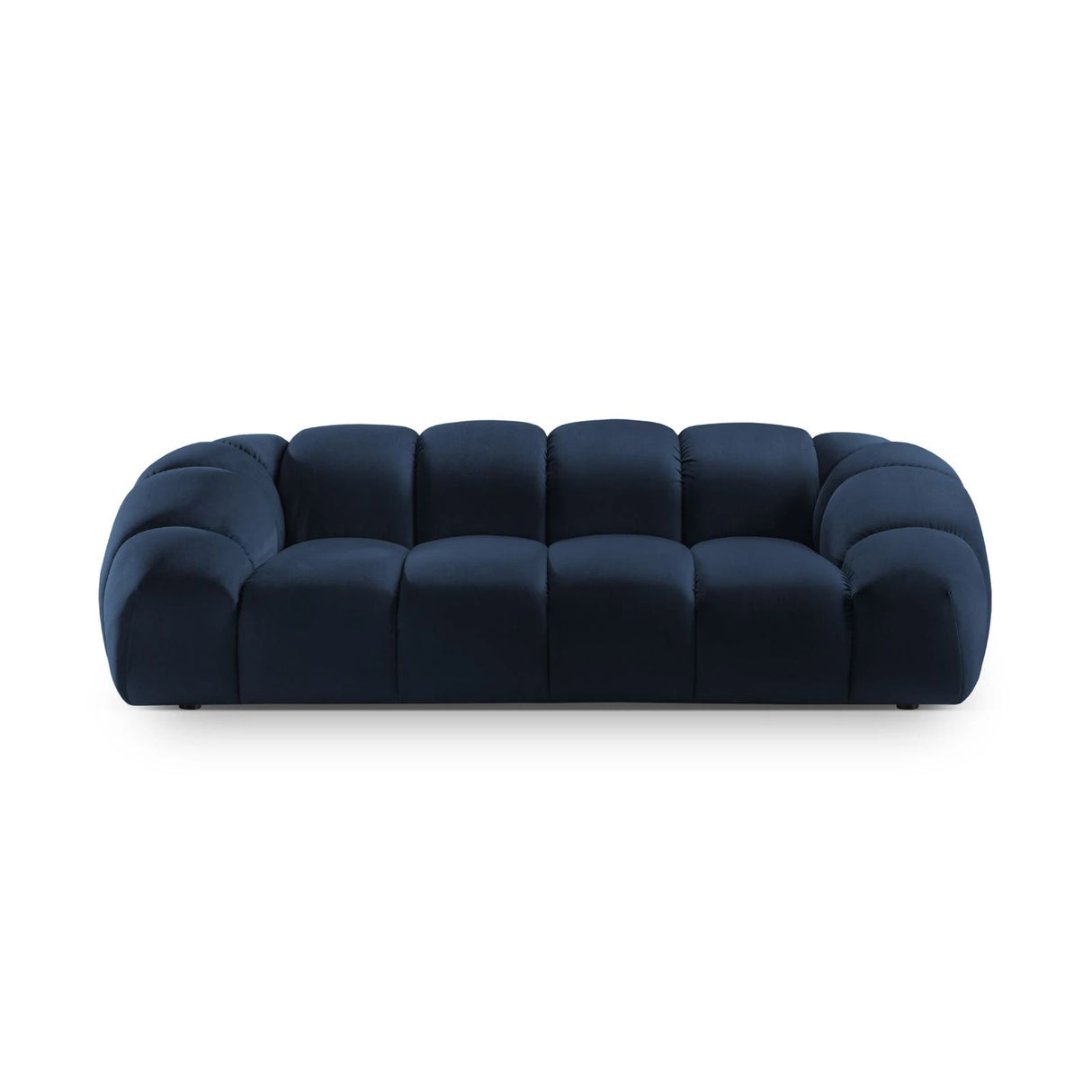 Diana 3-Sitzer Sofa mit Bezug aus Samt (Sal5) in Königsblau, 254x114 cm – Bild 1