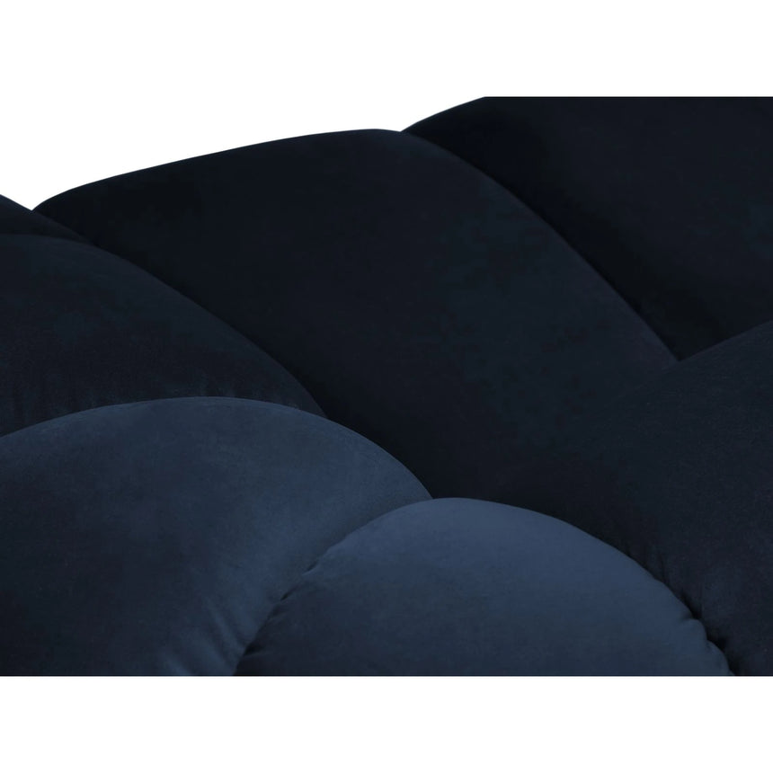 Diana 4-Sitzer Ecksofa Links, mit Bezug aus Samt (Sal5) in Königsblau, 334x182 cm – Bild 5