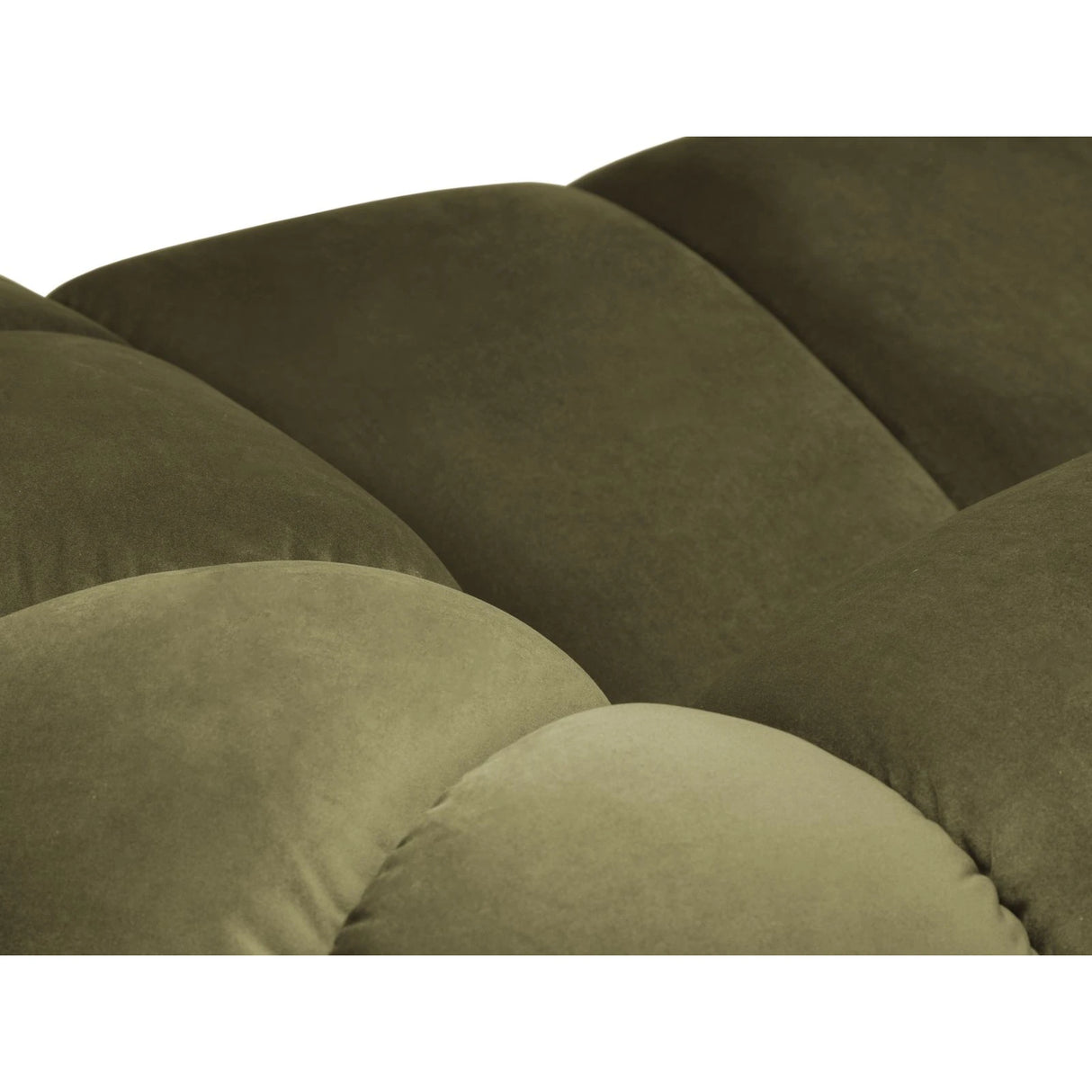 Diana 4-Sitzer Ecksofa Links, mit Bezug aus Samt (Sal8) in Grün, 334x182 cm – Bild 5