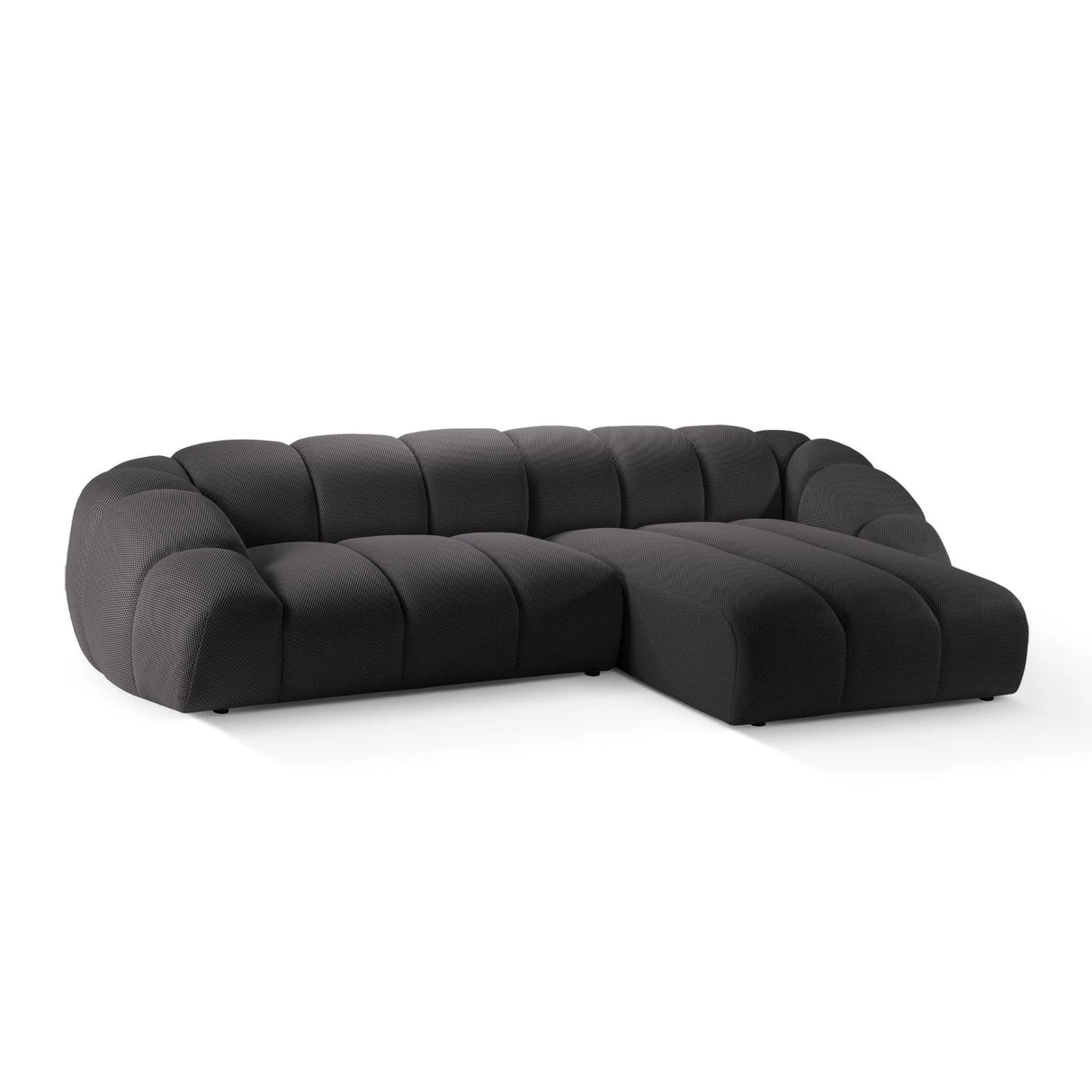 Diana 4-Sitzer Ecksofa Rechts, mit Bezug aus 3D (Son15) in Espresso, 334x182 cm – Bild 4