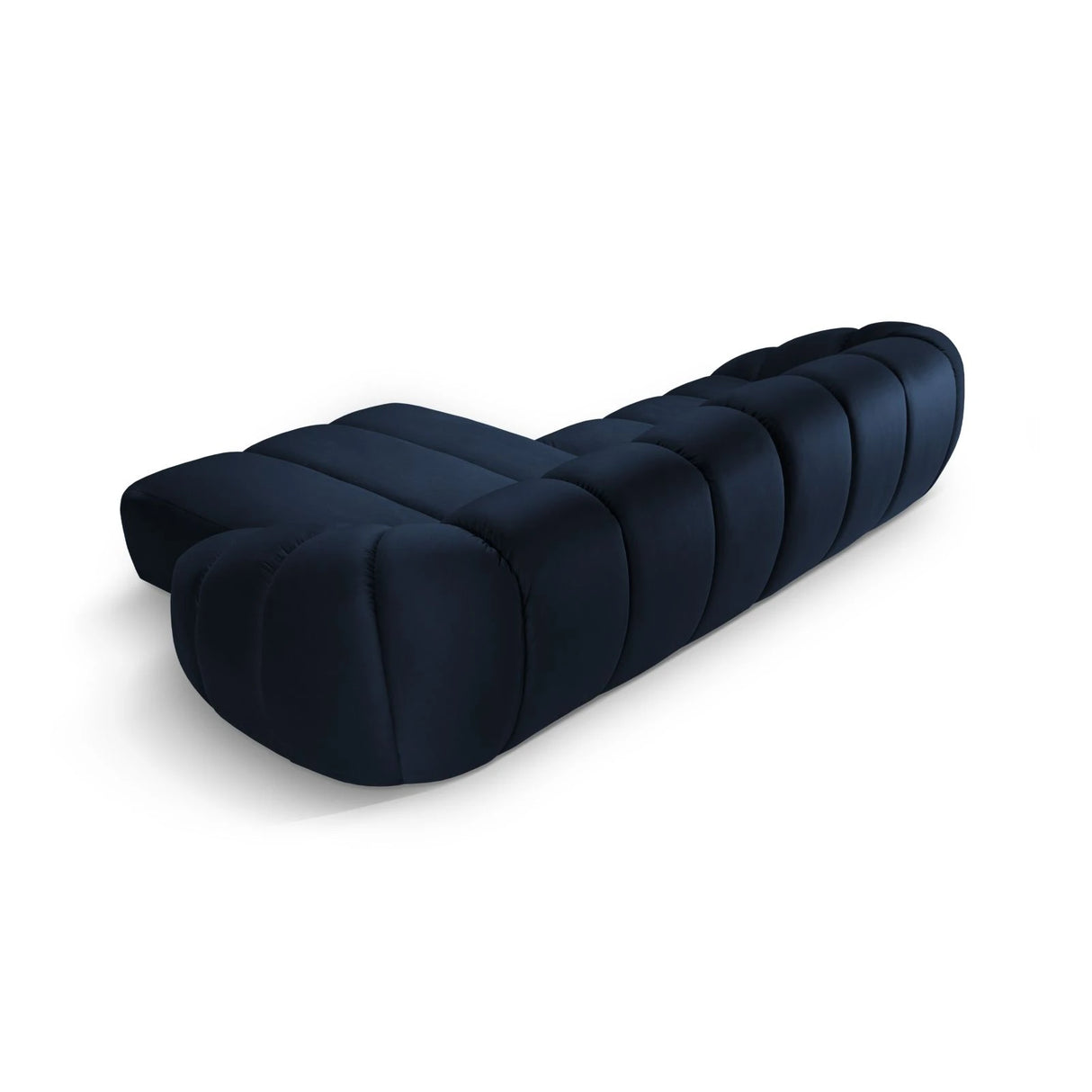 Diana 4-Sitzer Ecksofa Rechts, mit Bezug aus Samt (Sal5) in Königsblau, 334x182 cm – Bild 4