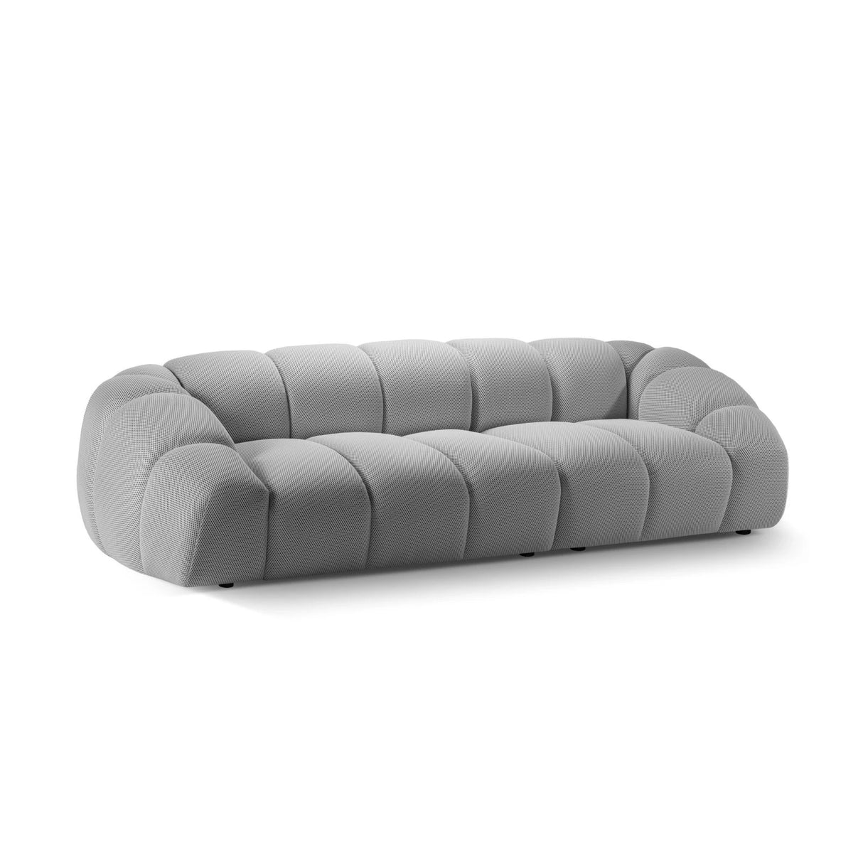 Diana 4-Sitzer Sofa mit Bezug aus 3D (Son05) in Silber, 294x114 cm – Bild 4