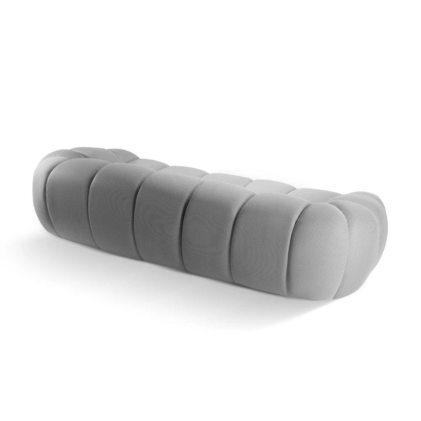 Diana 4-Sitzer Sofa mit Bezug aus 3D (Son05) in Silber, 294x114 cm – Bild 5