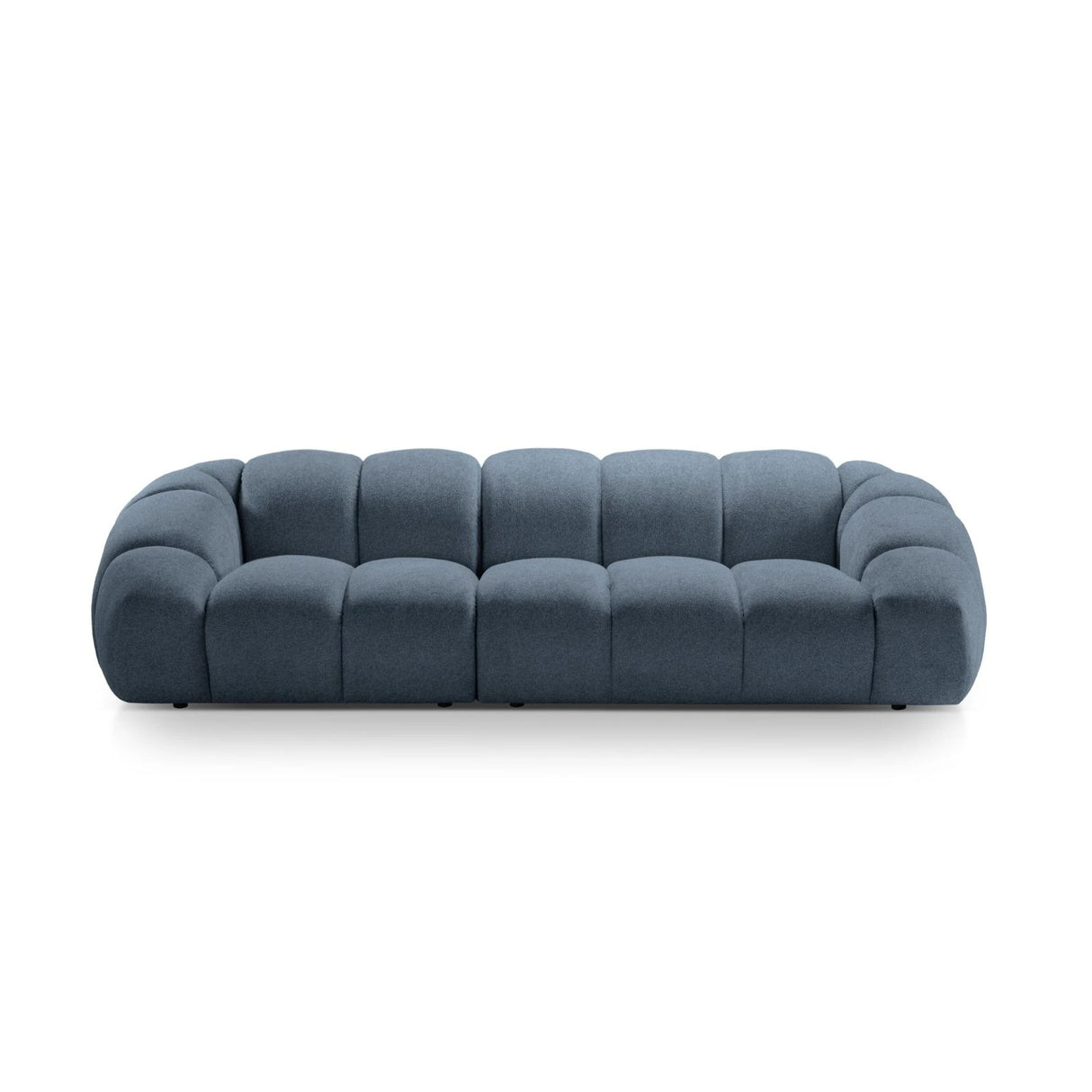 Diana 4-Sitzer Sofa mit Bezug aus Strukturierter Stoff (Bub15) in Blau Jeans, 294x114 cm – Bild 1