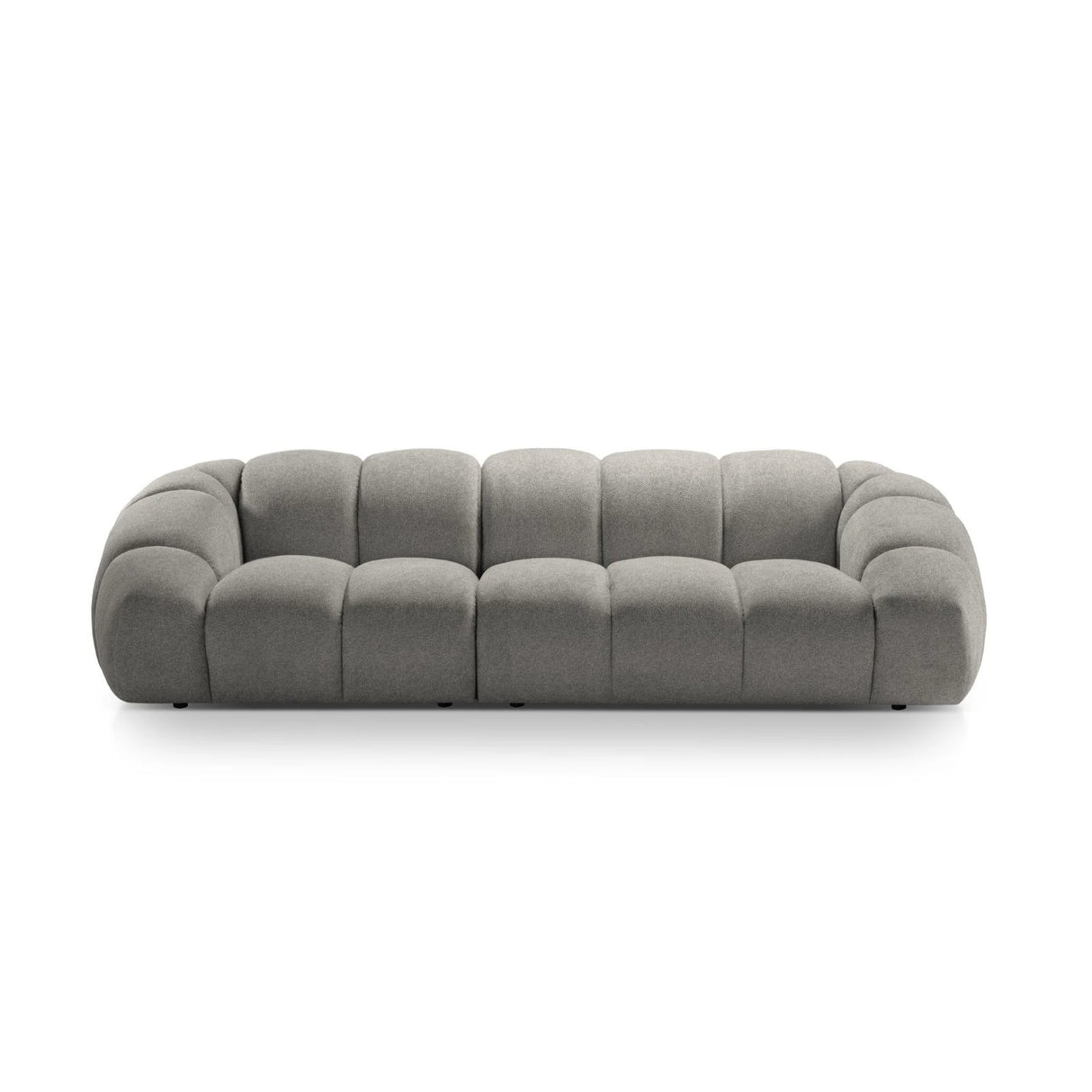 Diana 4-Sitzer Sofa mit Bezug aus Strukturierter Stoff (Bub7) in Hellgrau, 294x114 cm – Bild 1