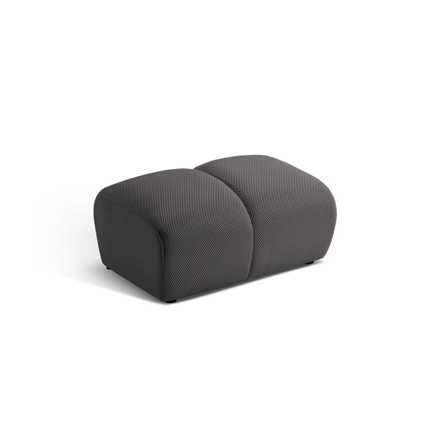 Diana Pouf mit Bezug aus 3D (Son15) in Espresso, 82x60 cm – Bild 1