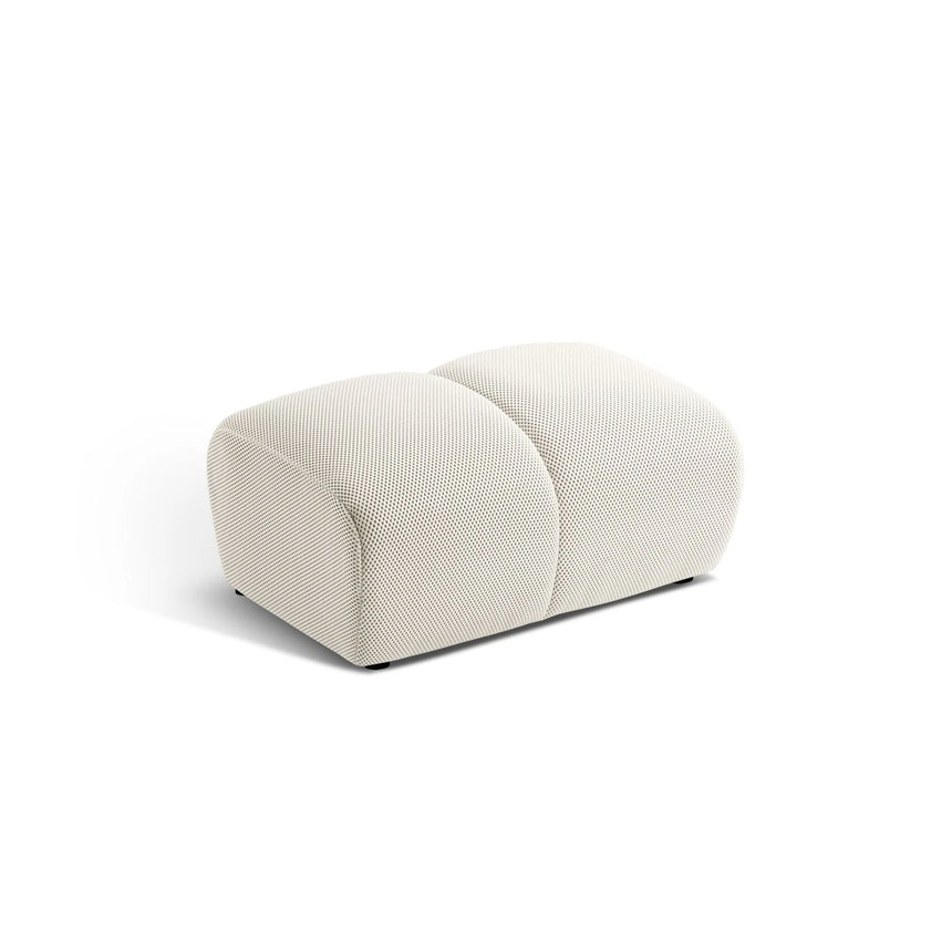 Diana Pouf mit Bezug aus 3D-Stoff, Samt oder Strukturstoff, 82x60 cm – Bild 1