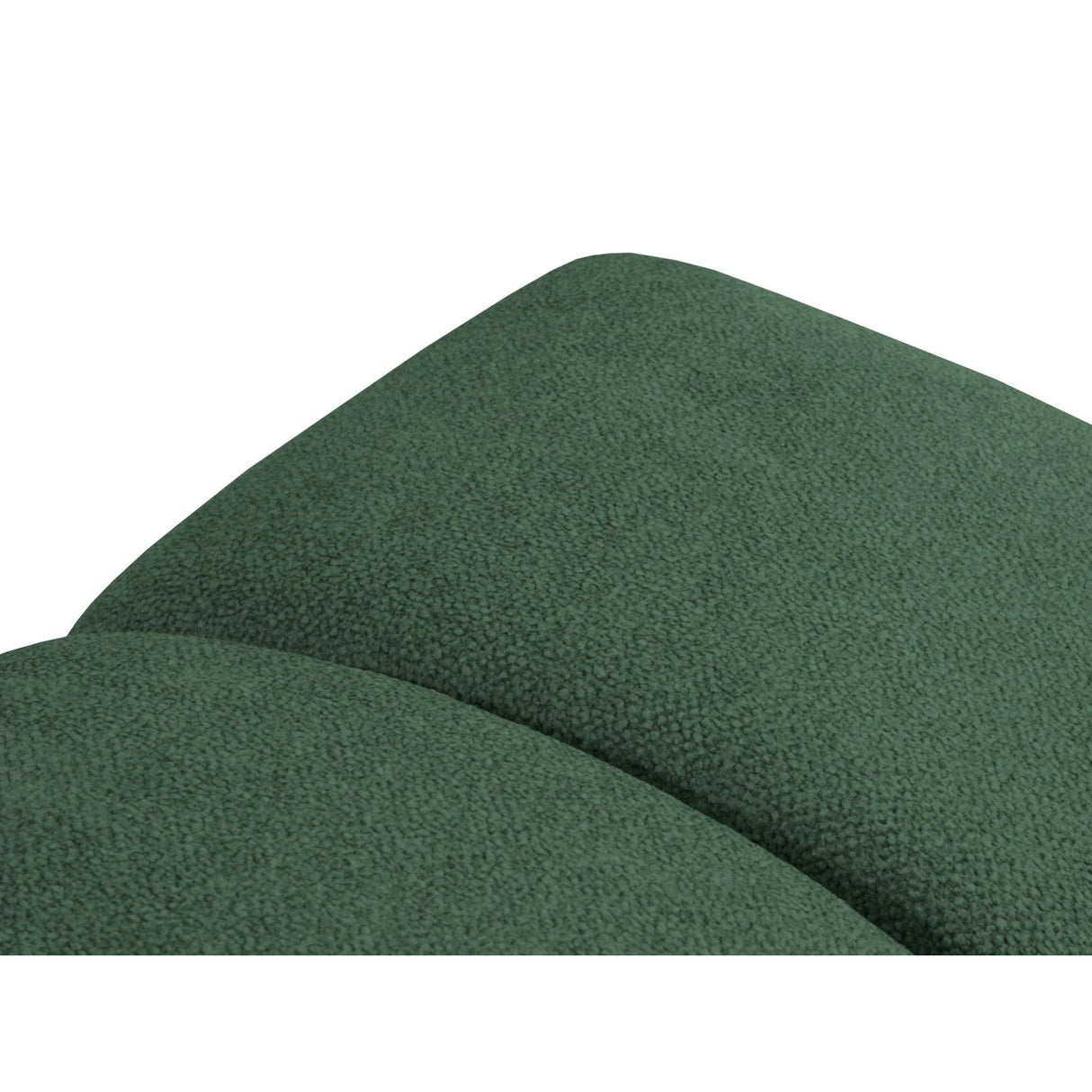 Diana Pouf mit Bezug aus Strukturierter Stoff (Bub12) in Grün, 82x60 cm – Bild 5